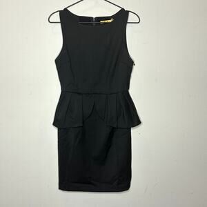 Alice + Olivia‎ Black Peplum Dress Size 4